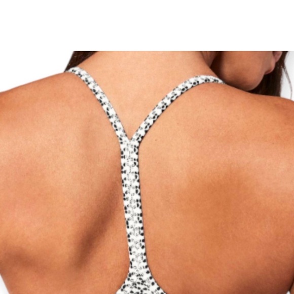 Lululemon Power Pose Tank Monochromic White & Black Tank Top  SZ 10 - Picture 2 of 5